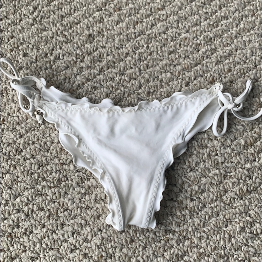 Luli fama white bikini bottom size XS